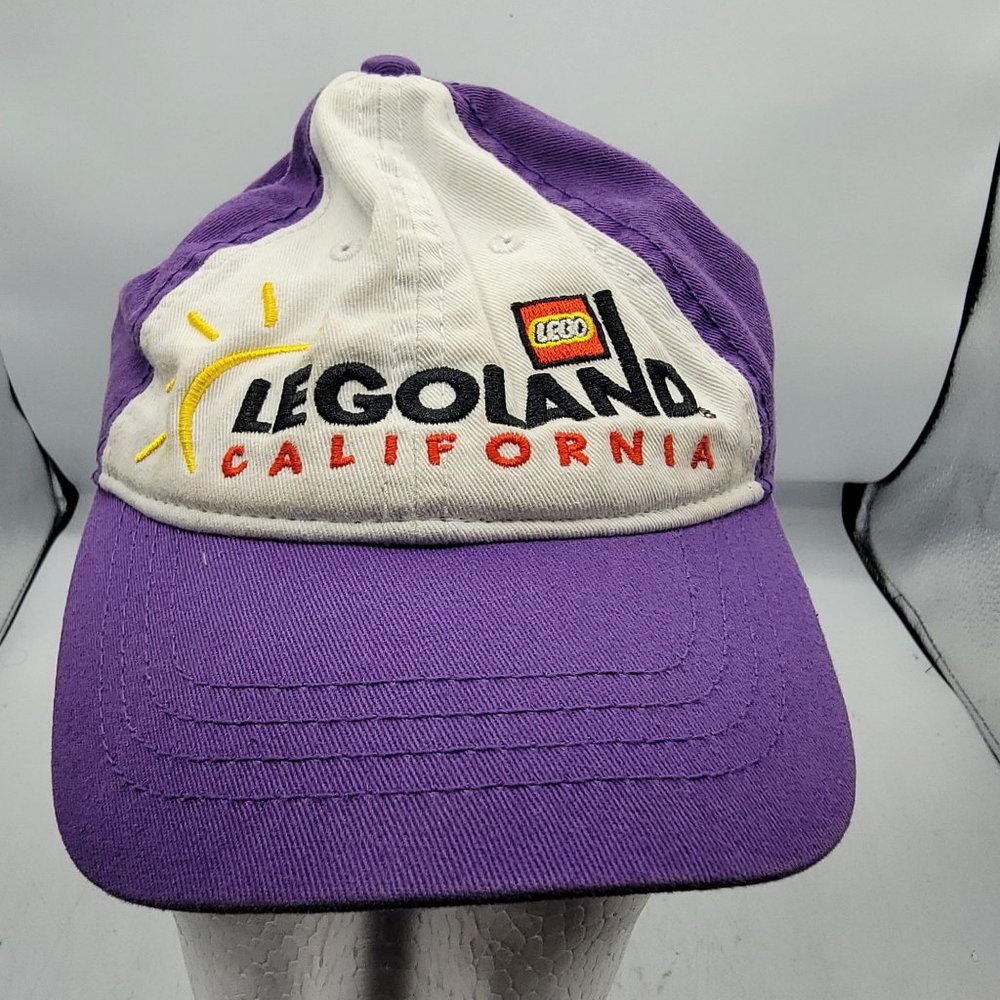 LegoLand California Kids Purple White Hat Casual Outdoors School Athletic